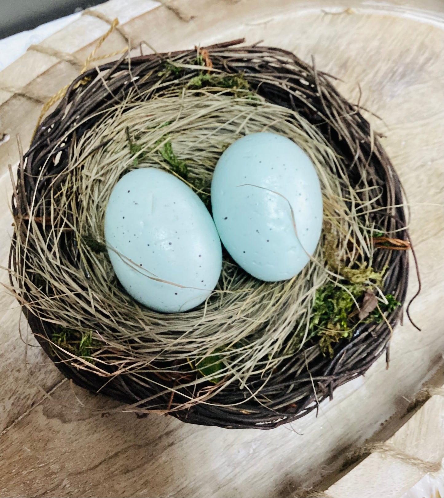 Faux Nest & Eggs