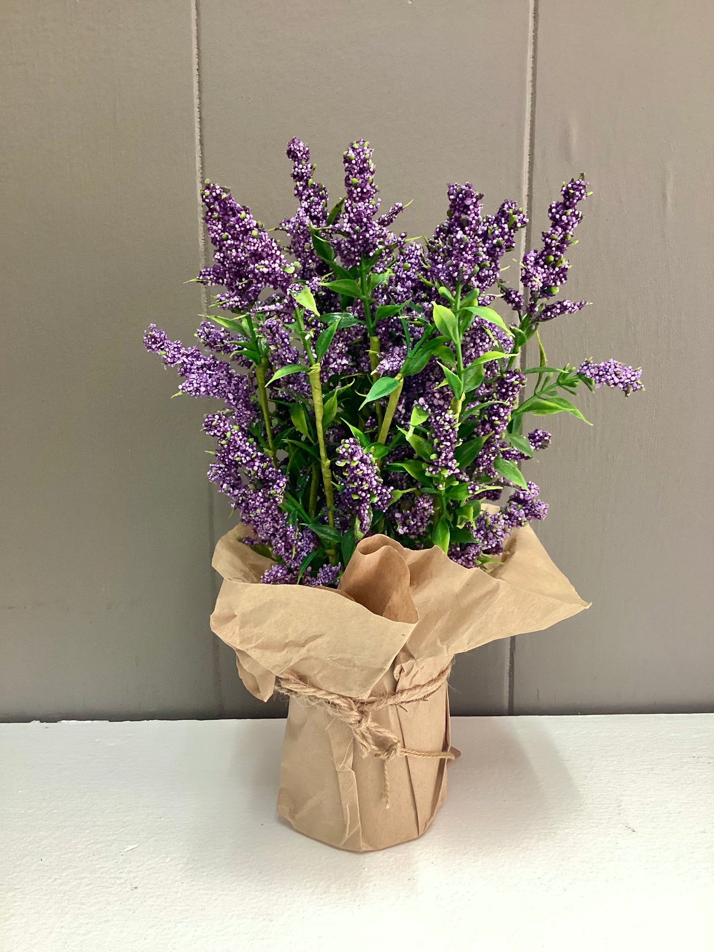 Paper Wrapped Lavender (purple) 12in