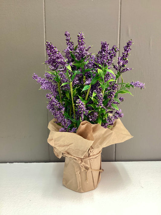 Paper Wrapped Lavender (purple) 12in