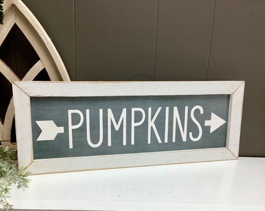 Pumpkins Sign