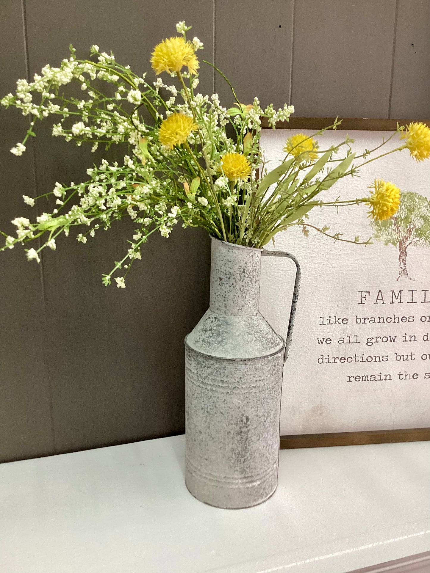 Galvanized Pitcher